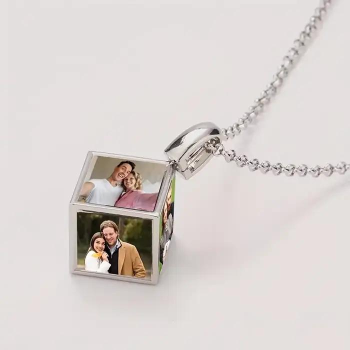Collier pendentif avec image personnalisée pour hommes, 1 pièce, image personnalisée, Hip Hop, cadeau personnalisé