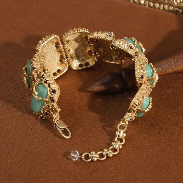 Glslcr – Bracelet en Jade Vintage pour femmes
