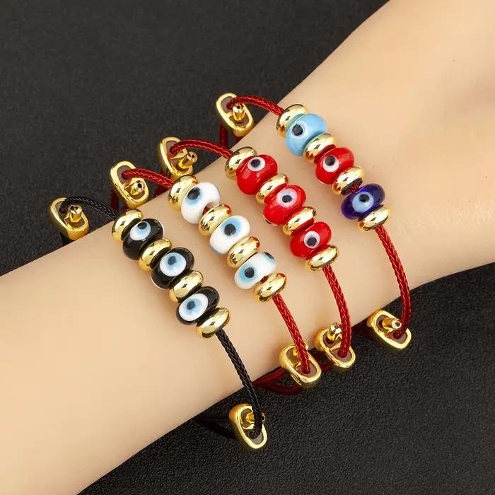 Bracelet Mauvais Œil Turc en Zircone Cubique pour Femmes, Polyvalent et Élégant pour Toutes les Occasions