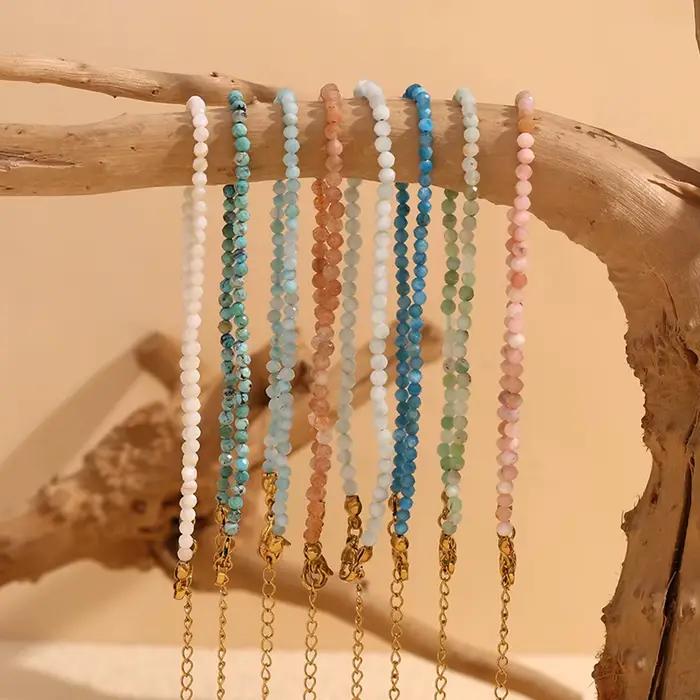E.B.belle-Perles en Pierre Naturelle pour Femme