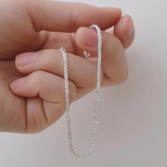 Serenity – chaîne de clavicule polyvalente en argent Sterling 925 véritable