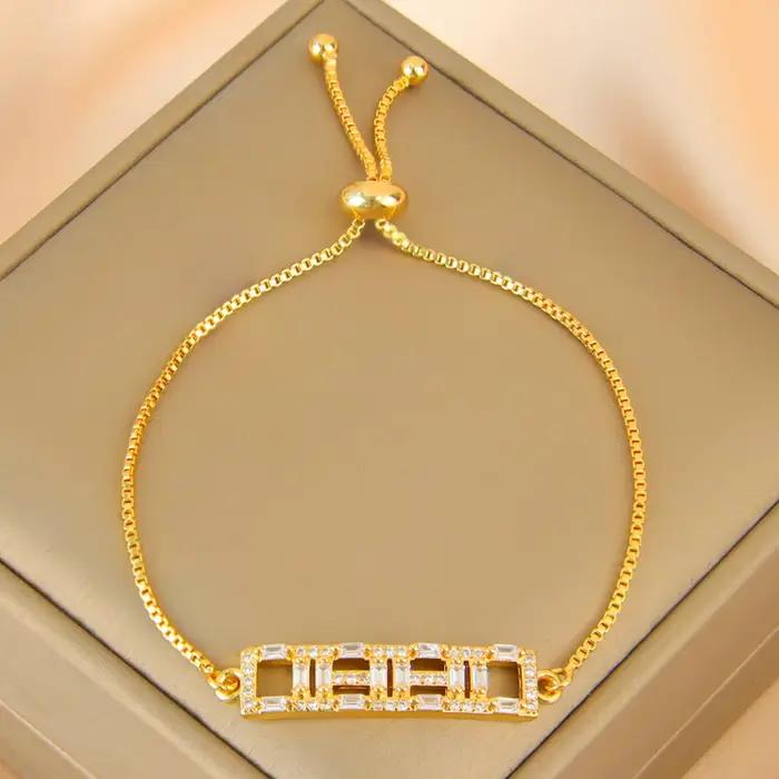 Bracelet exquis plaqué or 21 carats