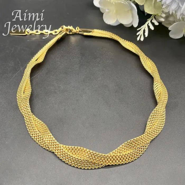 Ensemble de bijoux plaqués or pour femmes