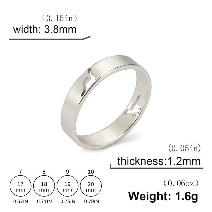 Skyrim – bague dinosaure creuse en acier inoxydable, couleur or, tyrannosaure, brachiosaure, bijoux