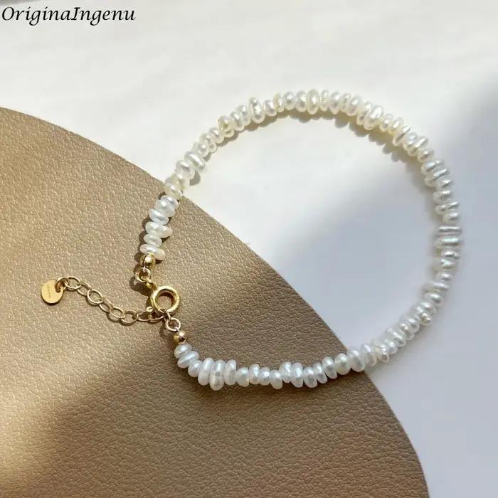 Bracelet de perles en or 14 carats pour femmes