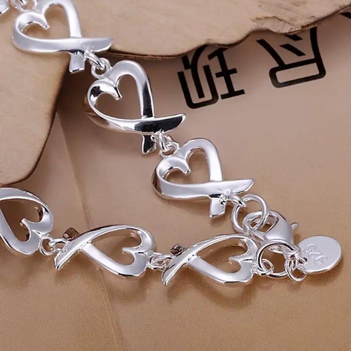925 Bracelets en argent Sterling pour femmes de mariage dame mignon Noble jolis bijoux mode belle chaîne livraison gratuite cadeaux chauds