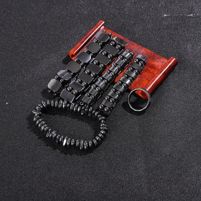Bracelet en hématite pour hommes et femmes