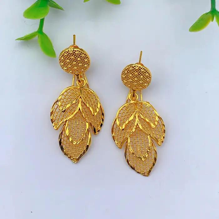 Ensemble de bijoux plaqué or 24 carats pour femmes