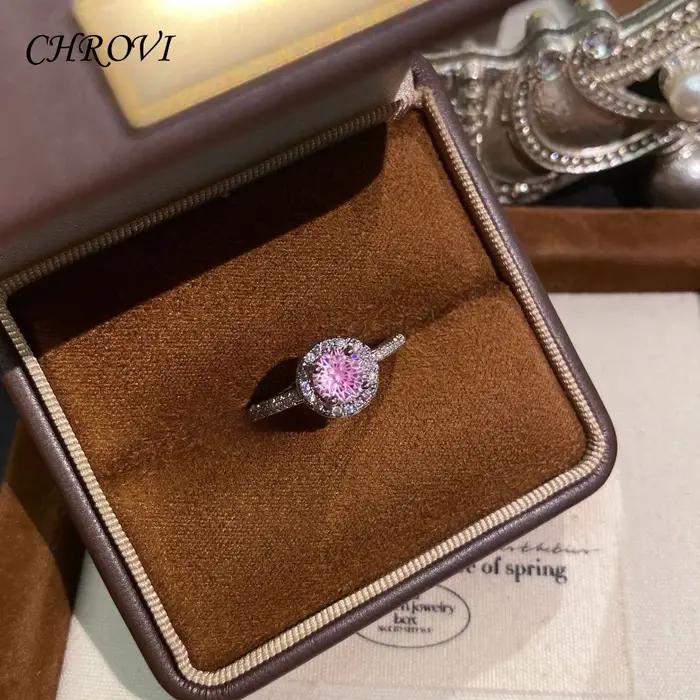 Nouvelle bague en argent sterling 925 avec péridot et diamants classiques sertis en sangle ouverte