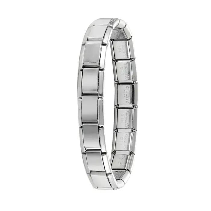 Bracelet à Breloques Modulaires Classique en Acier Inoxydable Multicolore pour Femmes Occasions Spéciales Créativité Personnalisée