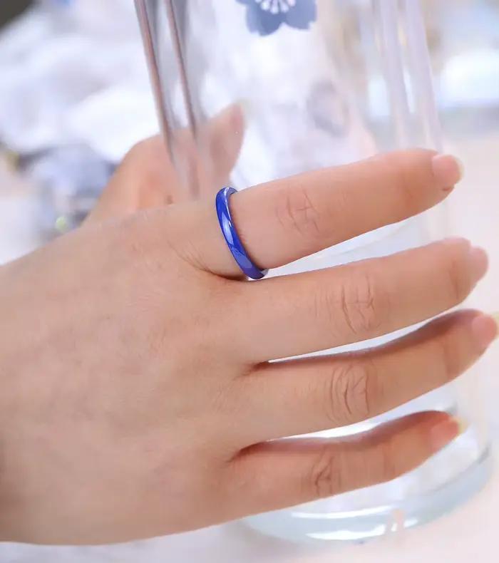 Bague en céramique lisse pour femmes, moderne et élégante, tracker de sommeil intégré, pour mariage et occasions spéciales