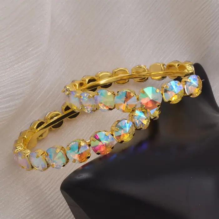 CuiEr-Boucles d'oreilles créoles rondes classiques pour femmes