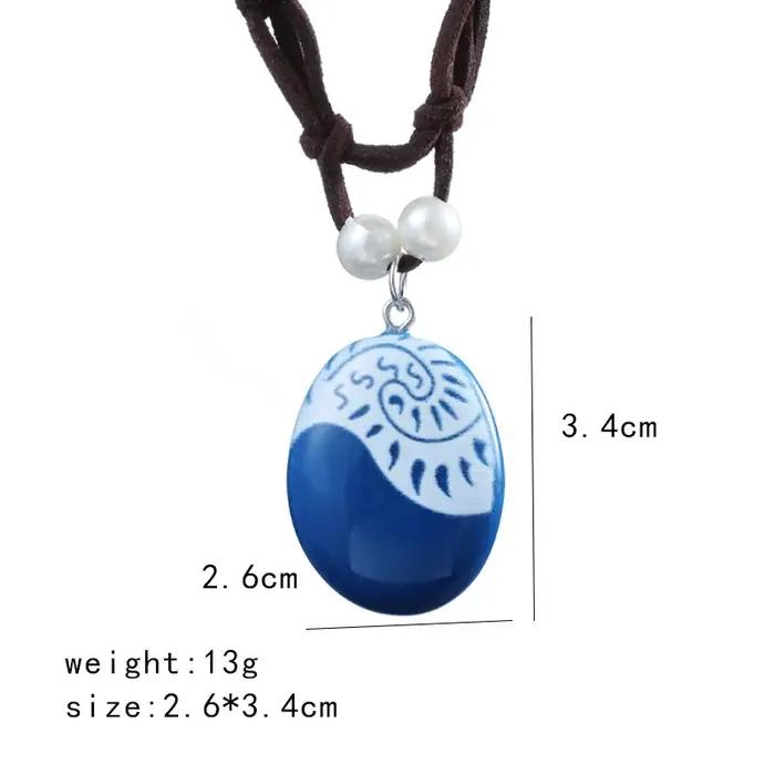 Collier de princesse Moana du film d'anime pour femmes et filles