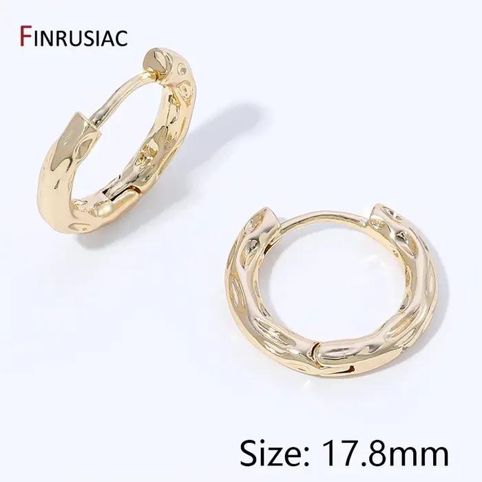 Crochets de boucles d'oreilles en laiton plaqué or 18 carats, attaches Shvezy, fixations de base pou