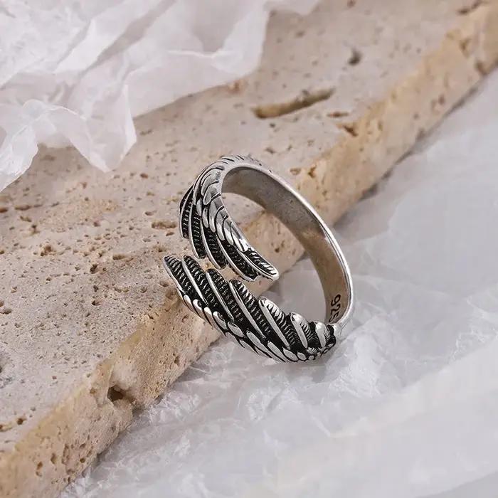 Bague en argent sterling 925 sertie de plume pour femmes occasions spéciales mariage fiançailles elegance accessoris elegance elegance elegance elegance elegance elegance elegance elegance elegance elegance elegance elegance elegance elegance elegance elegance elegance elegance elegance elegance ele