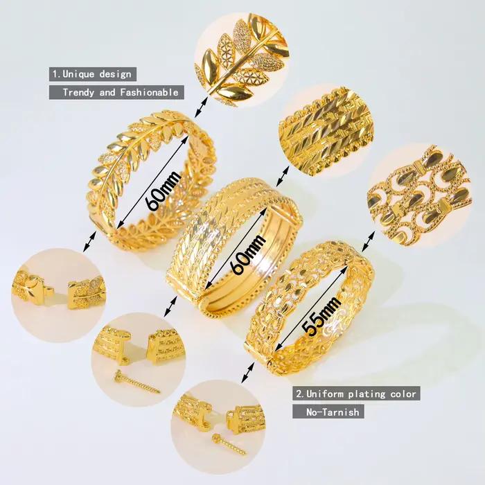 Ensemble de bijoux de mariage de luxe algérie, plaqué or 21 carats, mode arabe, feuille de zircone, bracelets, bagues Oman pour femmes, bijoux de mariage