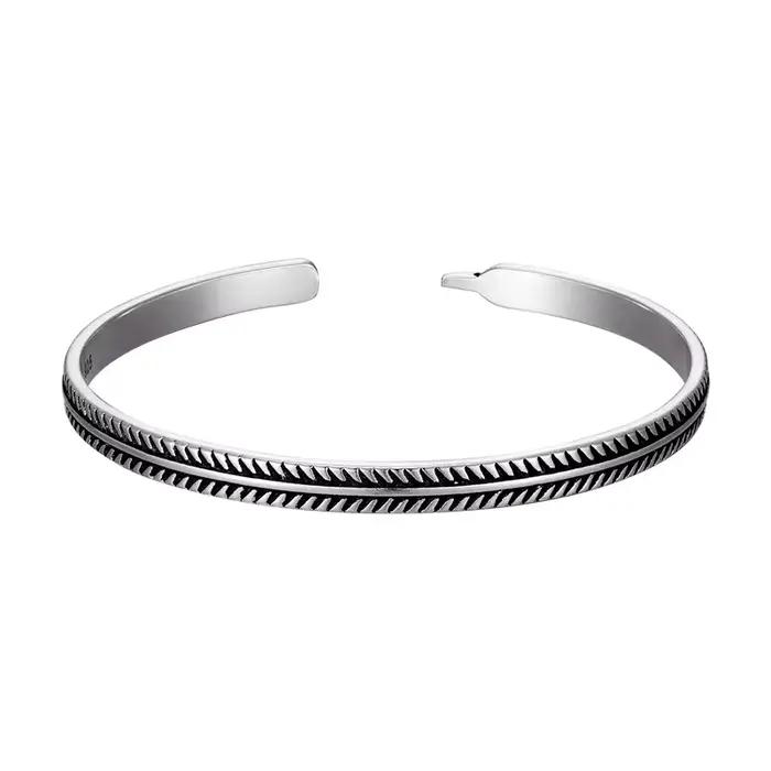 Woozu – ensemble de Bracelets en corde de coton faits à la main, Unique, à la mode, en argent tibétain 925, pour femmes et hommes, bijoux cadeau
