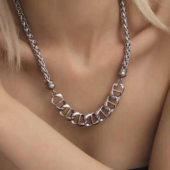 Amaiyllis – collier de personnalité minimaliste pour femmes, Style Punk Hip-Hop, chaîne épaisse, clavicule, bijoux