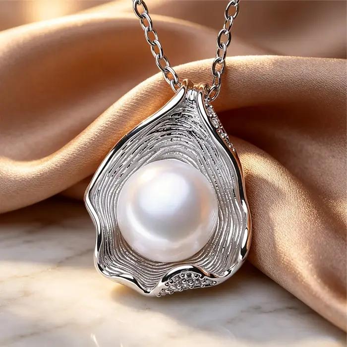 FENASY – collier de perles d'eau douce naturelles en argent Sterling 925