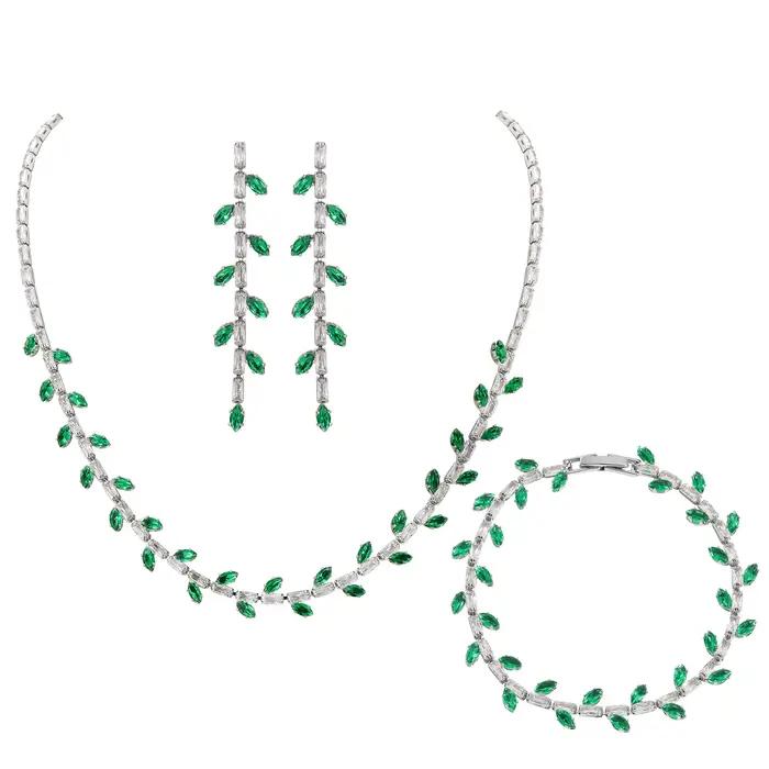 Parure de bijoux de mariage élégante pour femme