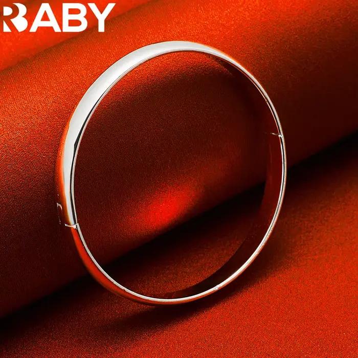 URBABY – bracelet rond en argent Sterling 925 pour femmes, cadeaux créatifs, assortis avec tout, pour fête et usage quotidien