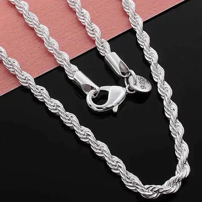 Collier en argent sterling 925 avec chaîne en or 18 carats pour mariage et événements spéciaux femmes hommes