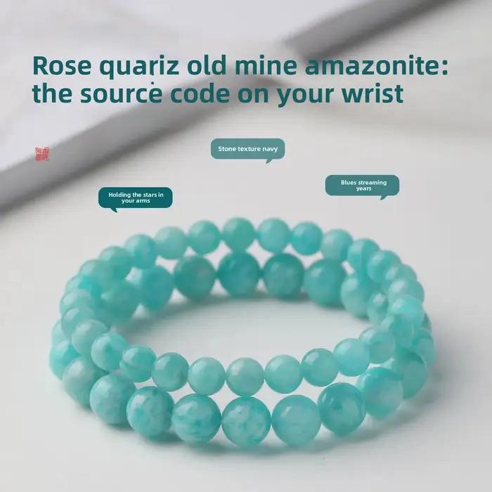 Bracelet en Amazonite naturelle pour femmes