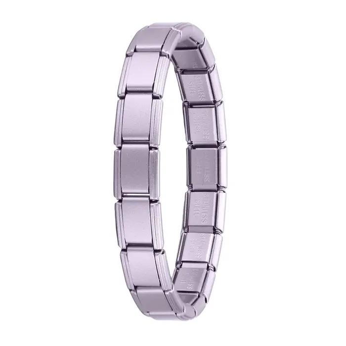 Bracelet à Breloques Modulaires Classique en Acier Inoxydable Multicolore pour Femmes Occasions Spéciales Créativité Personnalisée
