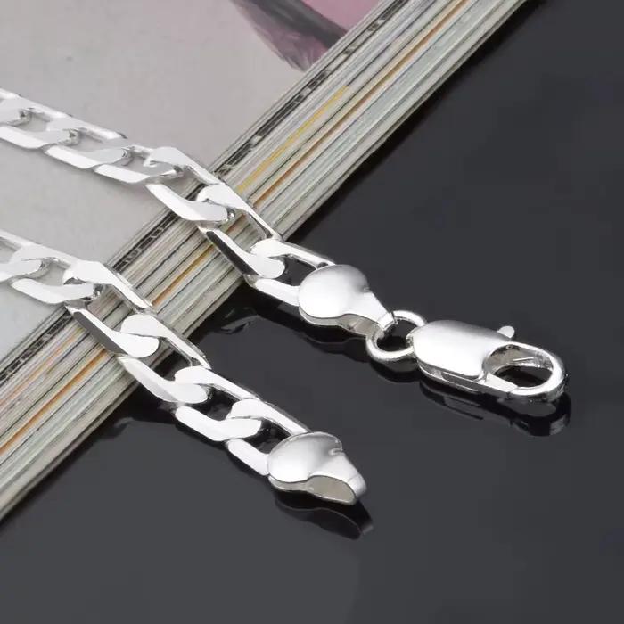 Bracelet en argent Sterling 925 motif plante bijou pour femme et homme mariage anniversaire
