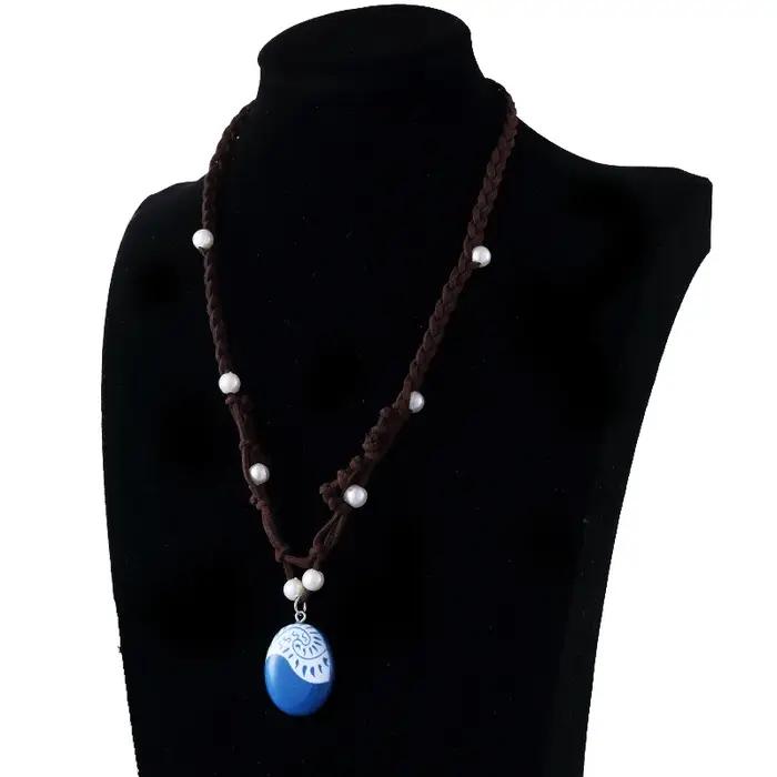 Collier de princesse Moana du film d'anime pour femmes et filles
