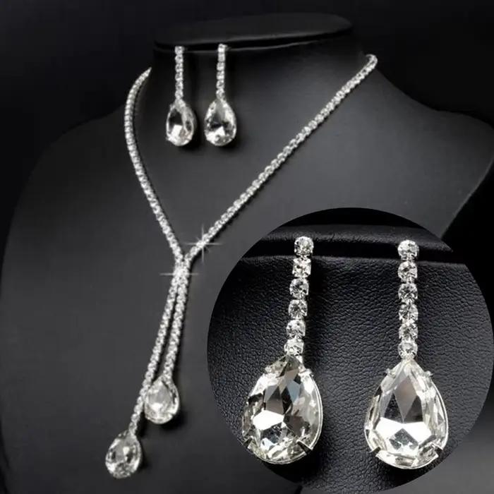 JOWater Dstress- Ensembles de bijoux de luxe simples pour patients de mariage