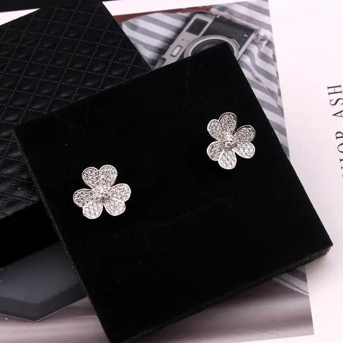 Mode luxe mignon géométrie cubique Ziron classique breloques collier fiançailles mariée boucle d'ore
