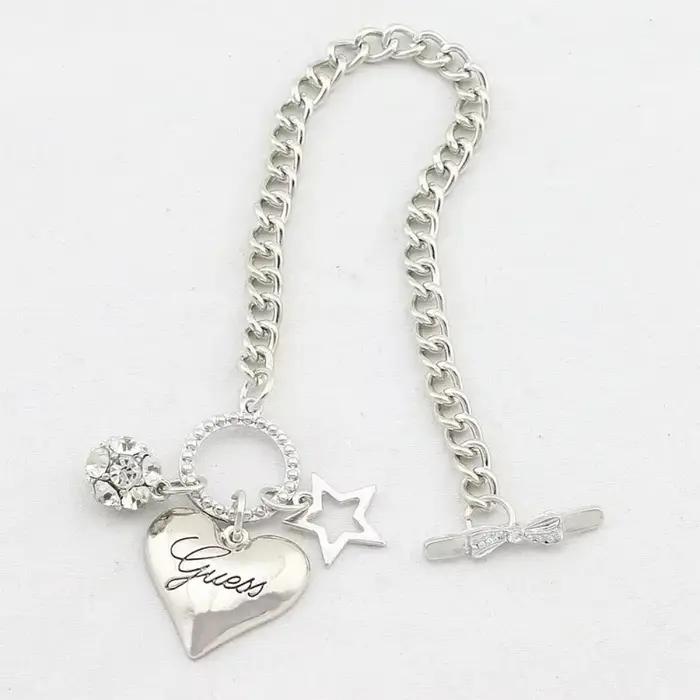 Bracelets à breloques coeur d'amour pour femme