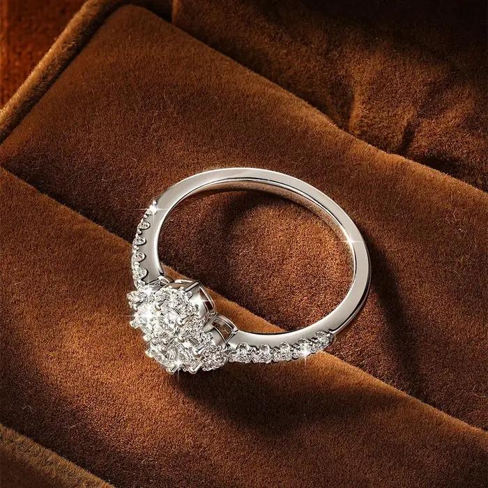 Celestinov Clover – bagues élégantes en Moissanite brillante de couleur