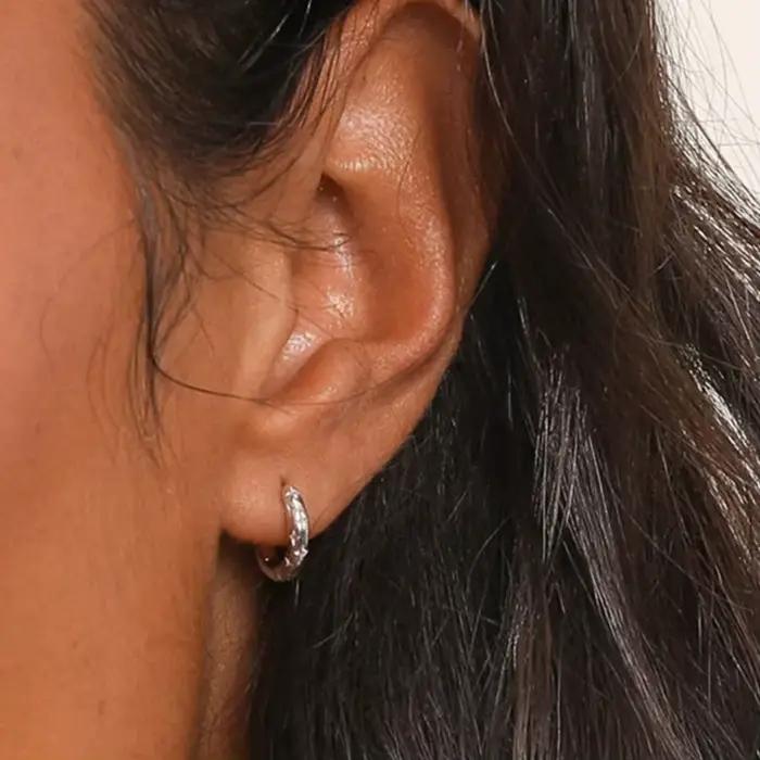 Boucles d'oreilles en argent Sterling 925 galvanisé en Zircon 18 carats pour femmes, bijoux de tempérament à la mode, cadeau