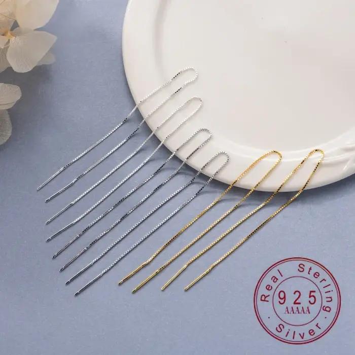 Boucles d'oreilles minimalistes en argent sterling 925 hypoallergéniques pour femmes pour soirées et occasions spéciales