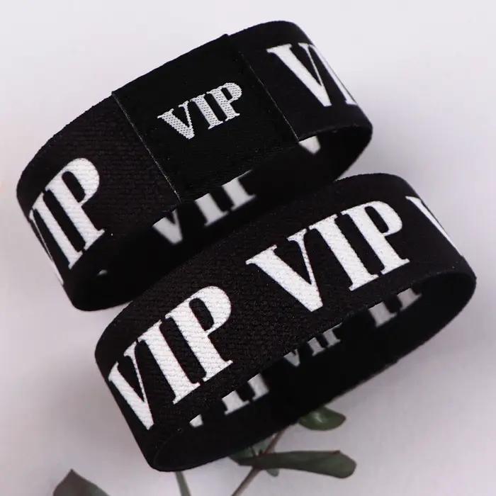 Bracelet élastique VIP en acrylique unisexe classique pour femmes et hommes occasions spéciales activité sportive cadeau de fête