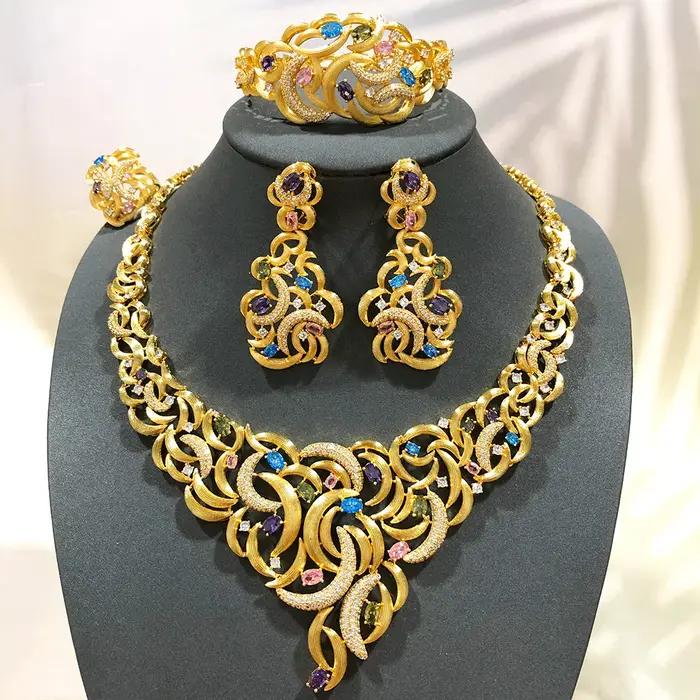 Ensemble de bijoux Missvikki en plaqué platine avec zircone cubique pour femmes occasions spéciales