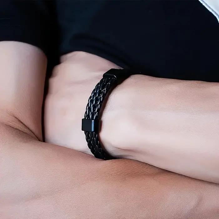 Bracelet personnalisé en acier inoxydable pour hommes
