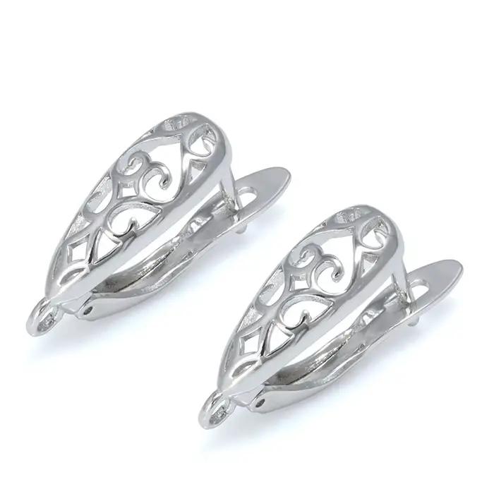 Crochets de boucle d'oreille plaqués or 18 carats pour femmes, accessoires de bijoux, boucles d'orei