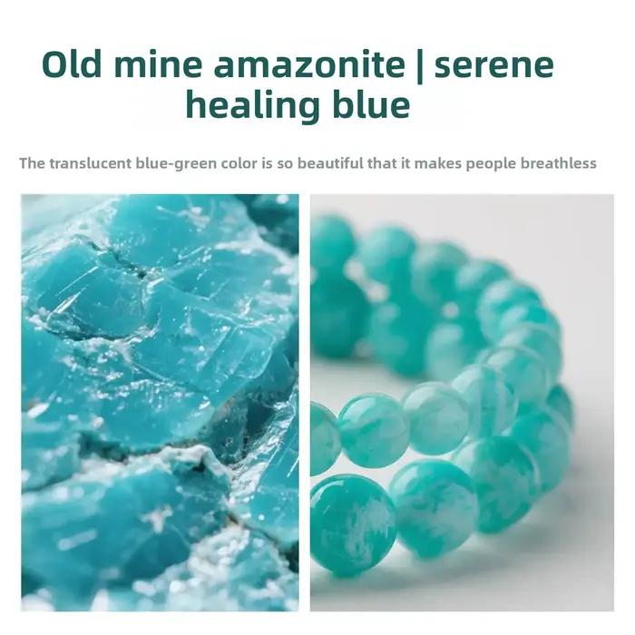 Bracelet en Amazonite naturelle pour femmes