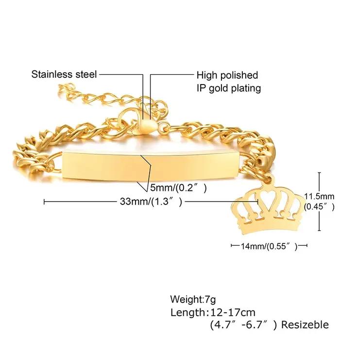 Bracelet personnalisé avec nom mignon