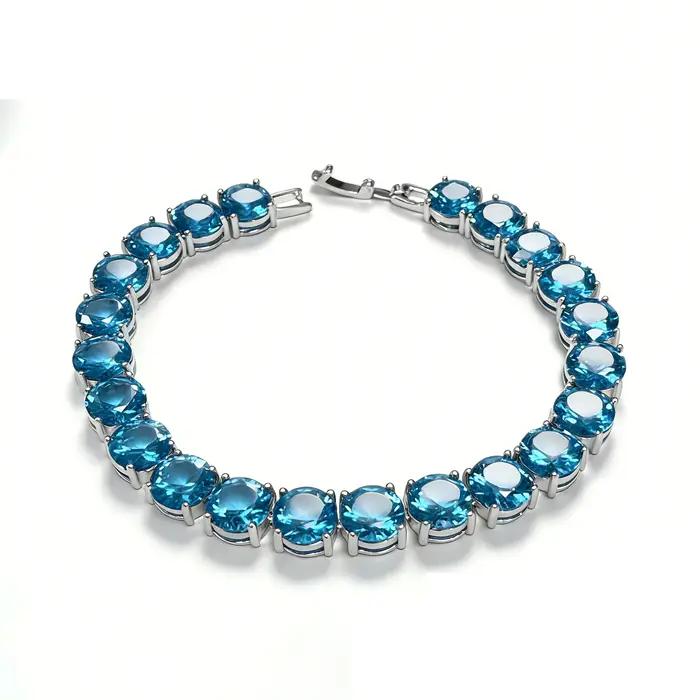Bracelet tennis opale de feu