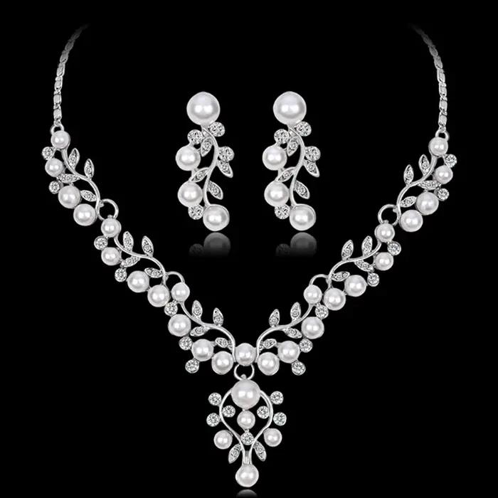 KvJJL – ensemble de bijoux en perles pour femmes, bijoux africains, collier de mariée Imitation cris