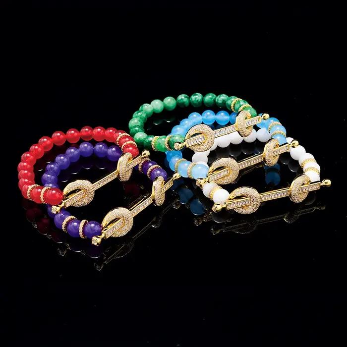Bracelet de perles en pierre naturelle pour femmes