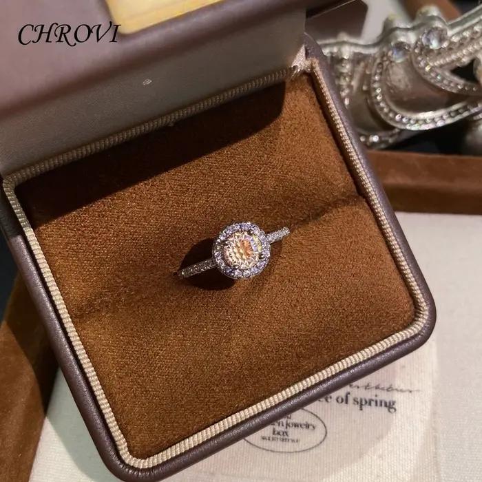 Nouvelle bague en argent sterling 925 avec péridot et diamants classiques sertis en sangle ouverte