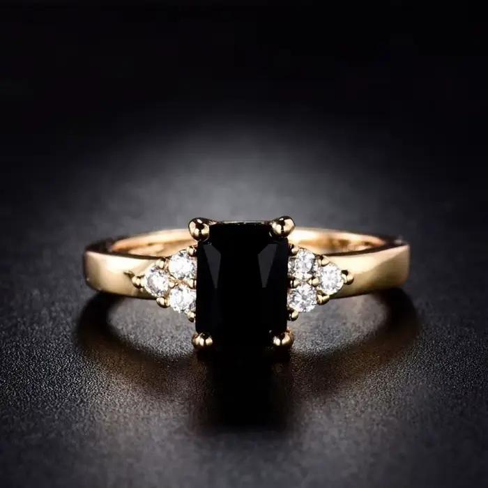 Bague en argent sterling 925 plaqué or 18 carats