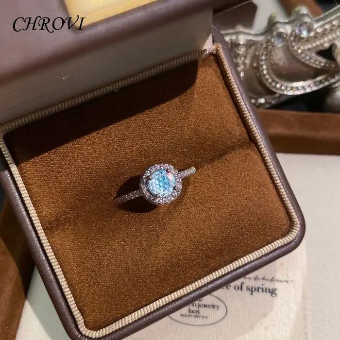 Nouvelle bague en argent sterling 925 avec péridot et diamants classiques sertis en sangle ouverte