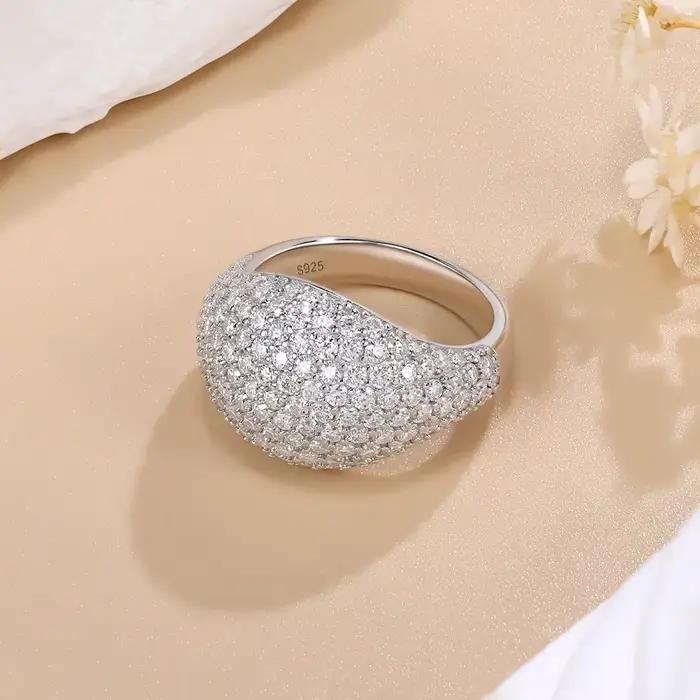 M-JAJA 2.42ct bague Moissanie complète pour hommes/femmes S925 en argent Sterling alliance diamant Hip Hop anneaux bijoux à la mode cadeaux