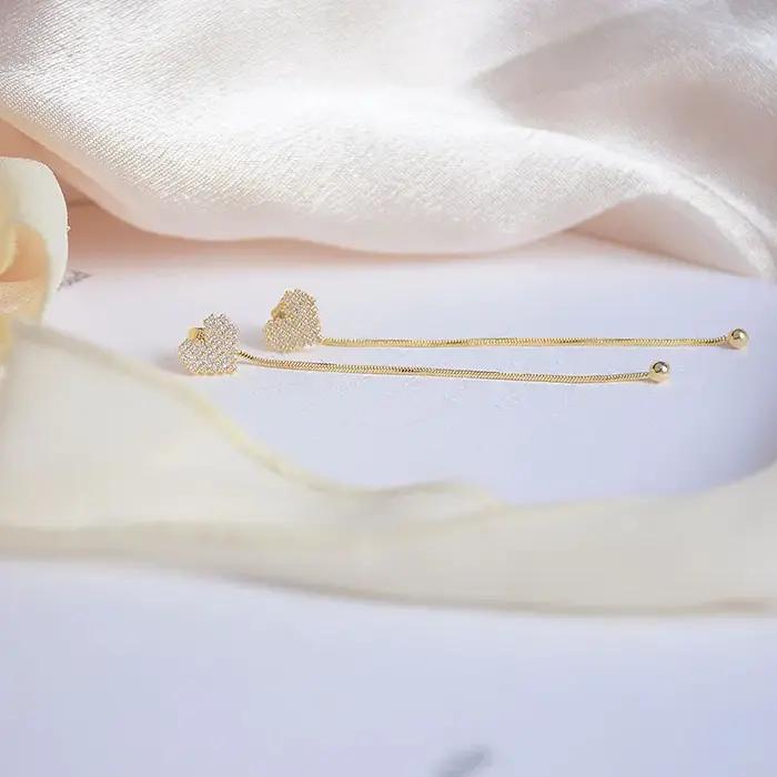 Boucles d'oreilles en or 14 carats pour femmes